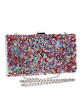 Colorful Stone Chain Cuboid HandBags